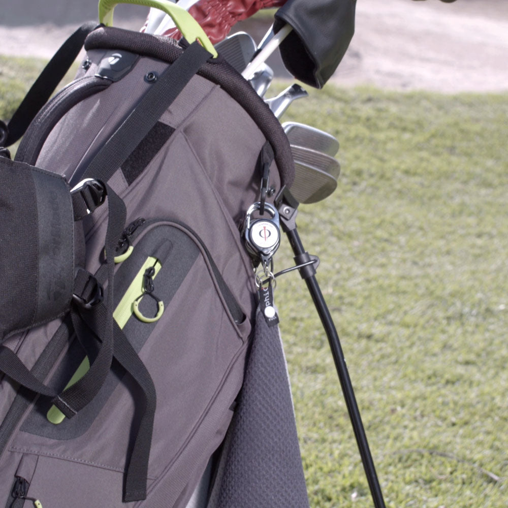 Phi Tee TAIL Golf Towel Set (Retractable, Wearable & Detachable)