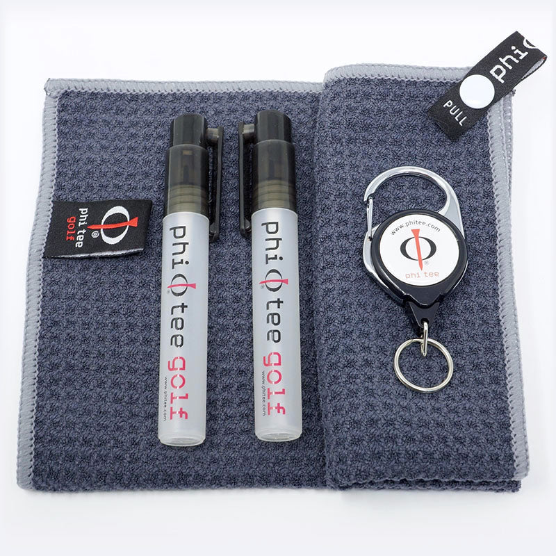 Professional Grade Golf Towel with Stretchable Lanyard and Buckle Keychain